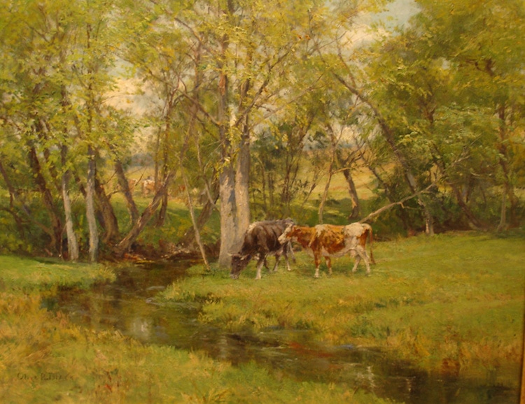 “Cattle by the Stream”