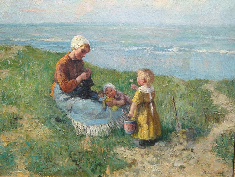 Carl Eugene Mulertt's “Family Outing at the Shore”
