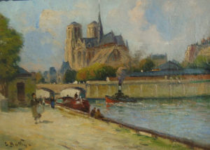 “Notre Dame from the Seine” Available at Stanford Fine Art Gallery in Nashville TN