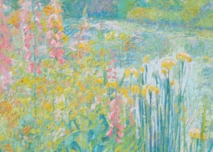 “In the Flower Garden” Available at Stanford Fine Art Gallery in Nashville TN