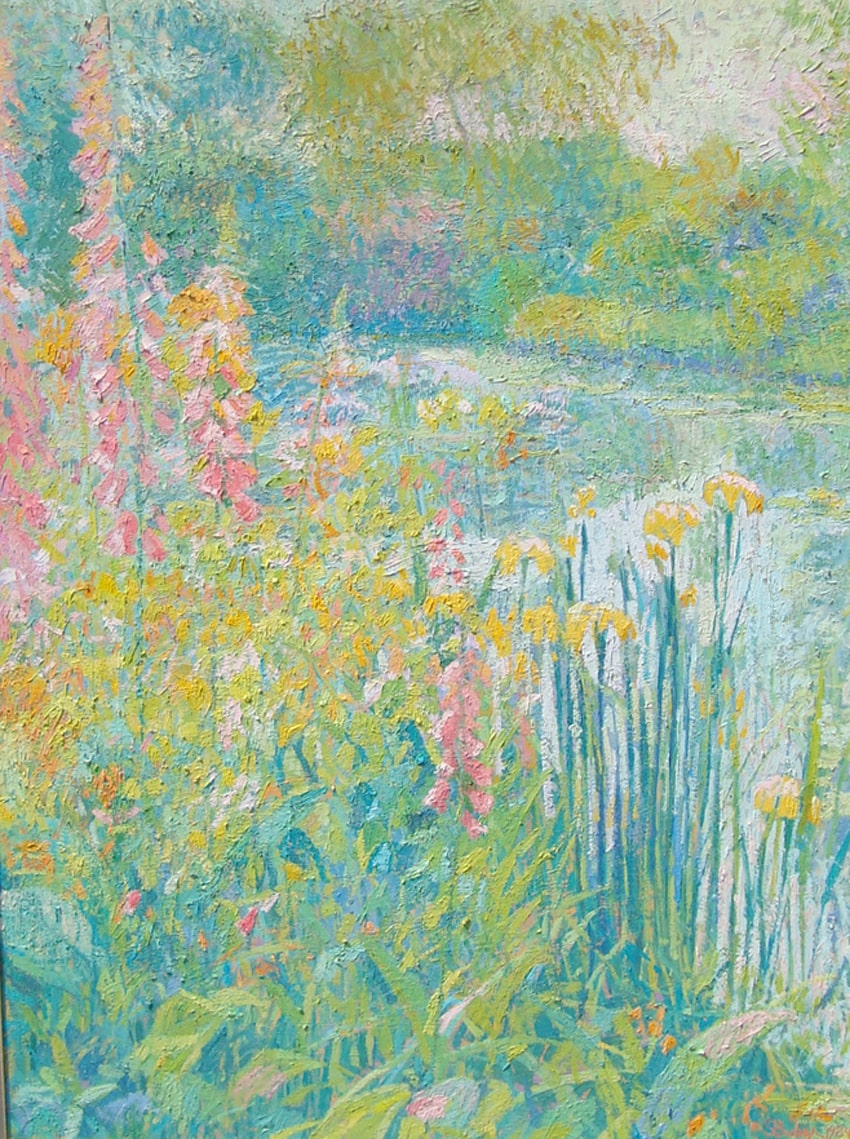 “In the Flower Garden” Available at Stanford Fine Art Gallery in Nashville TN
