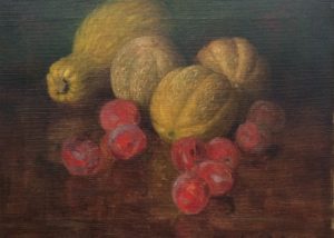 “Still Life with Melons and Plums”