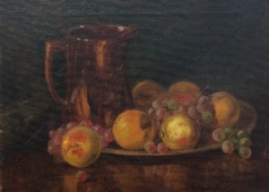 “Still Life with Peaches and Grapes”