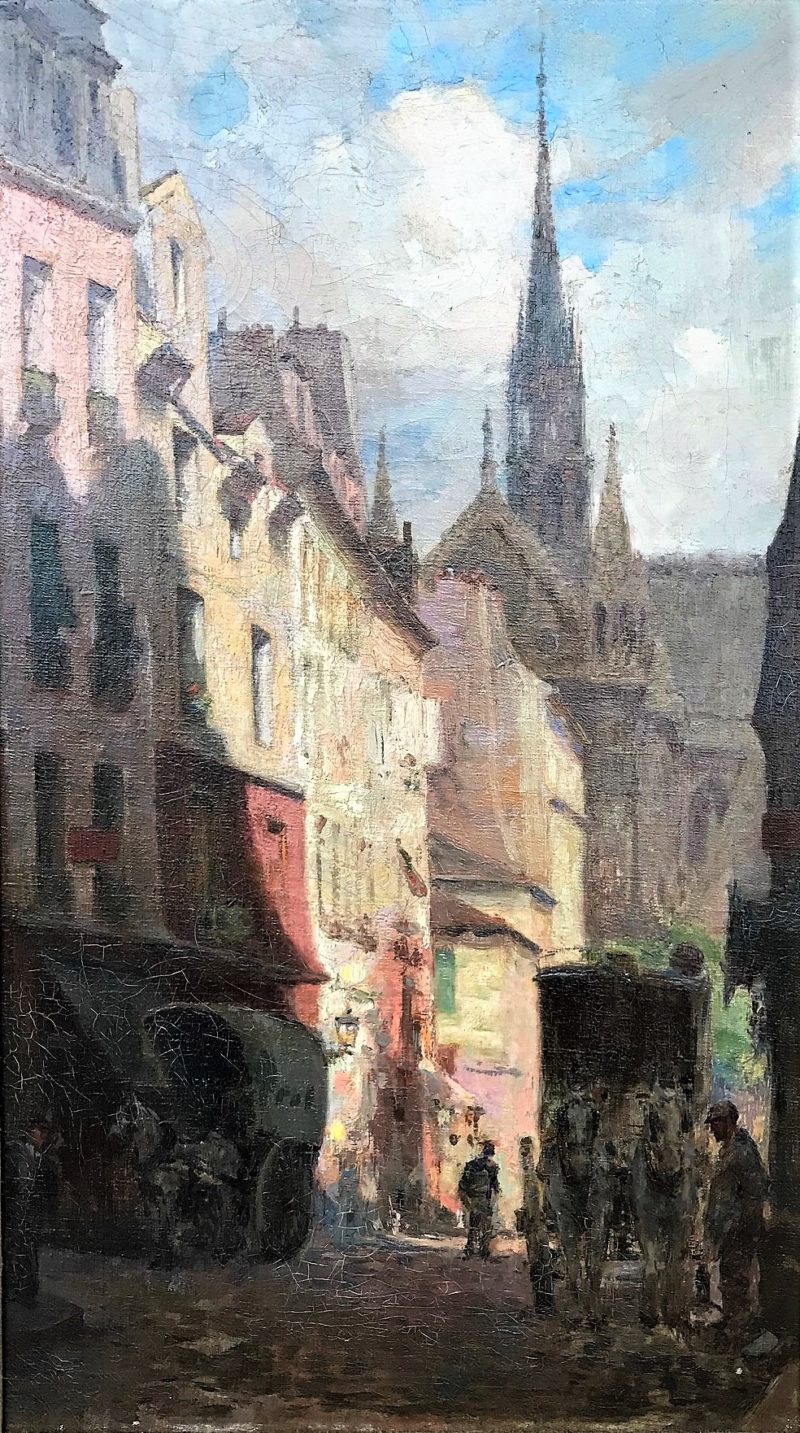 "View of Notre Dame Spire"
